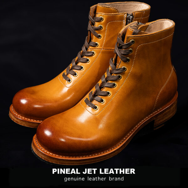 PJL-057  进口小牛皮1695款固特异高帮工装靴 - 图片 4