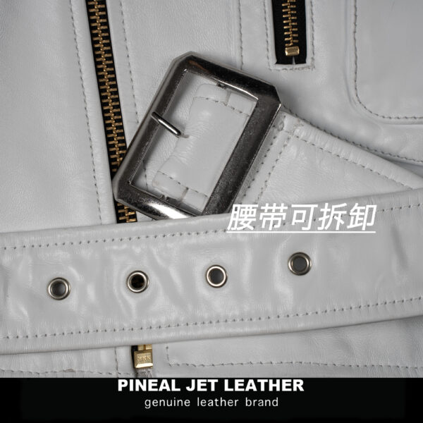 马皮机车复古做旧哈雷短机车哈雷皮衣J22 - 图片 25
