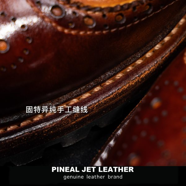 PJL-010  英伦复古牛皮切尔西靴 - 图片 11