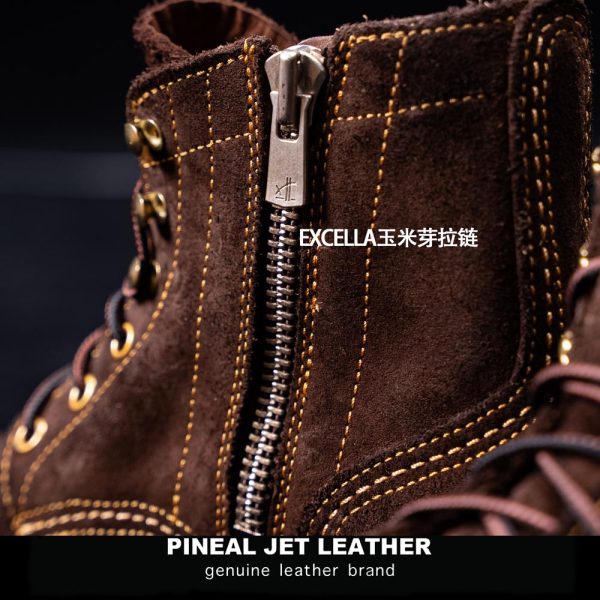 PJL-002 阿美咔叽复古固特异纯手工中邦牛皮 - 图片 11