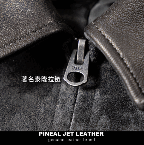 山羊皮头层反绒卡哈特夹克 - 图片 15