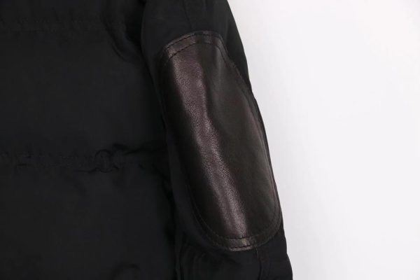 女款冬季休闲中长款保暖羊皮白鸭绒羽绒服 - 图片 9