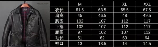 头层绵羊皮翻领简约皮夹克三兜外套 - 图片 15