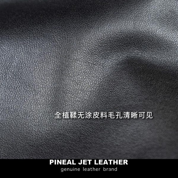 港风翻领茶芯复古做旧手工擦色夹克 - 图片 12