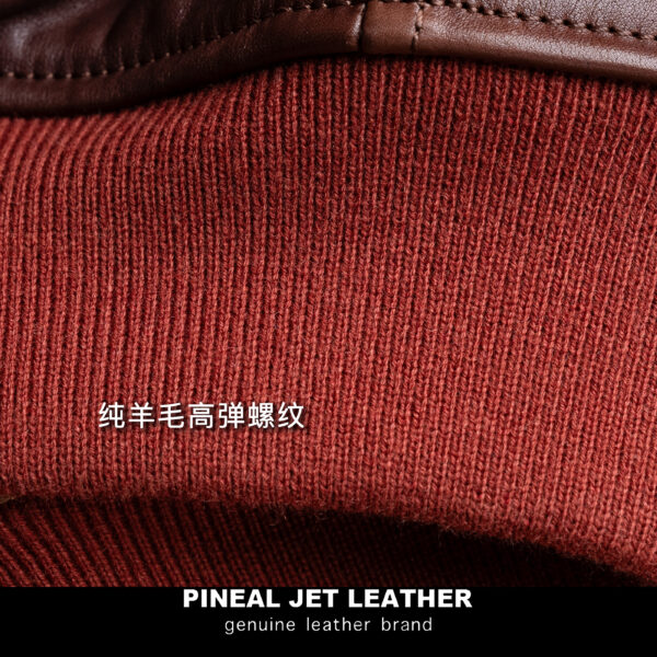 定制系列飞行服螺纹夹克胎马皮A2皮衣 - 图片 14